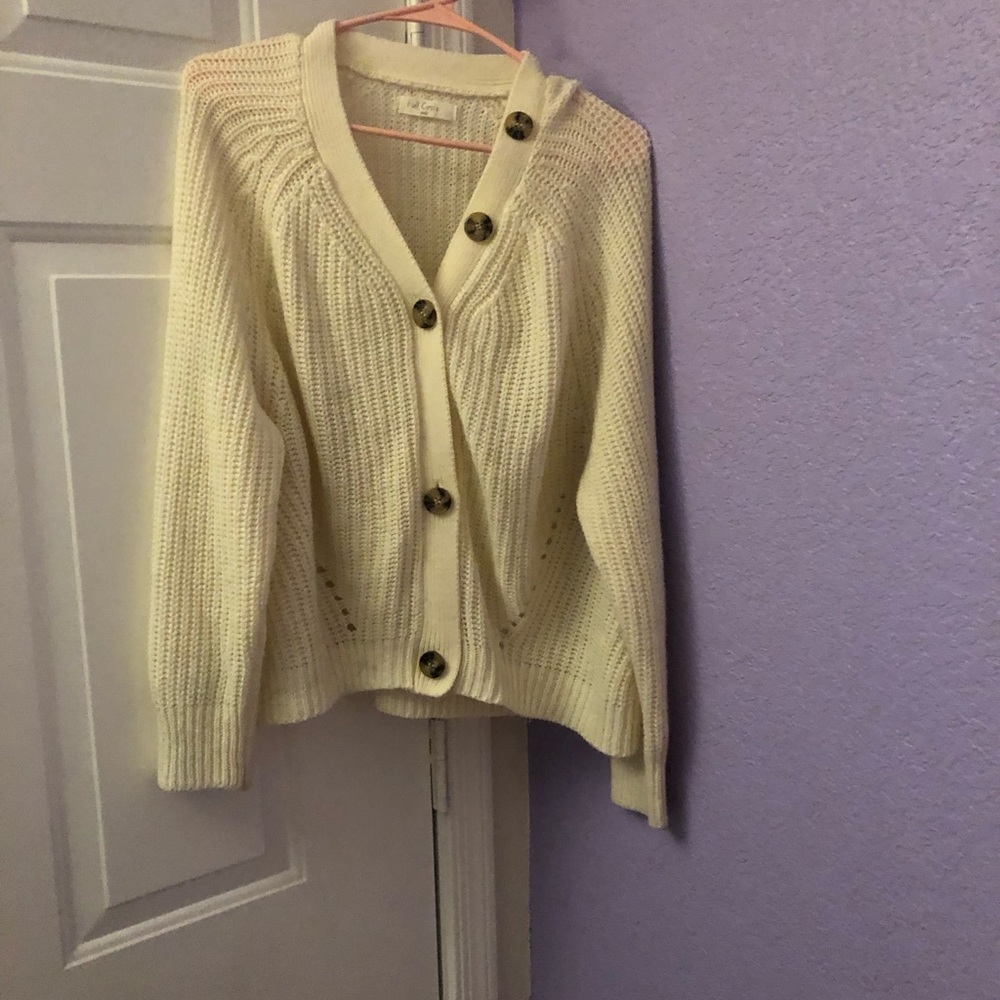 Full circle cream cardigan
